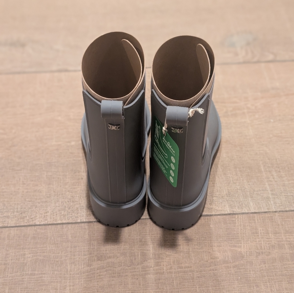 Sam Edelman Gray Waterproof Ankle Rain Boots Size 8 - Picture 4 of 9